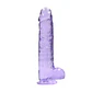 Dildo Realista com Testículos Crystal Clear 9 /23 CM Realrock - Thumbnail 3