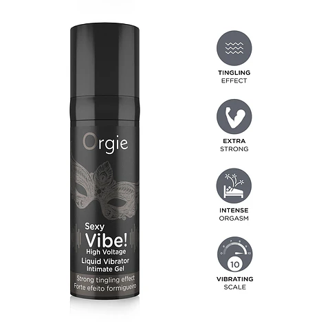 Gel com Vibração Sexy Vibe High Voltage 15ml Orgie