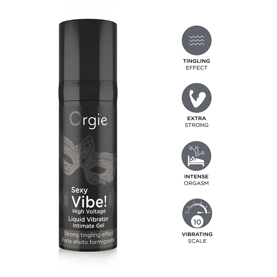 Gel com Vibração Sexy Vibe High Voltage 15ml Orgie 1