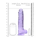 Dildo Realista com Testículos Crystal Clear 9 /23 CM Realrock - Thumbnail 6