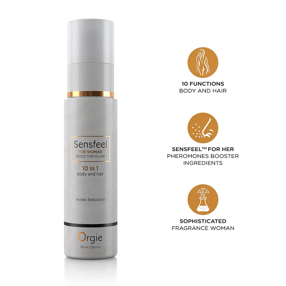 Loção 10 em 1 para Corpo e Cabelo com Feromonas Sensfeel for Woman 100ml Orgie 1