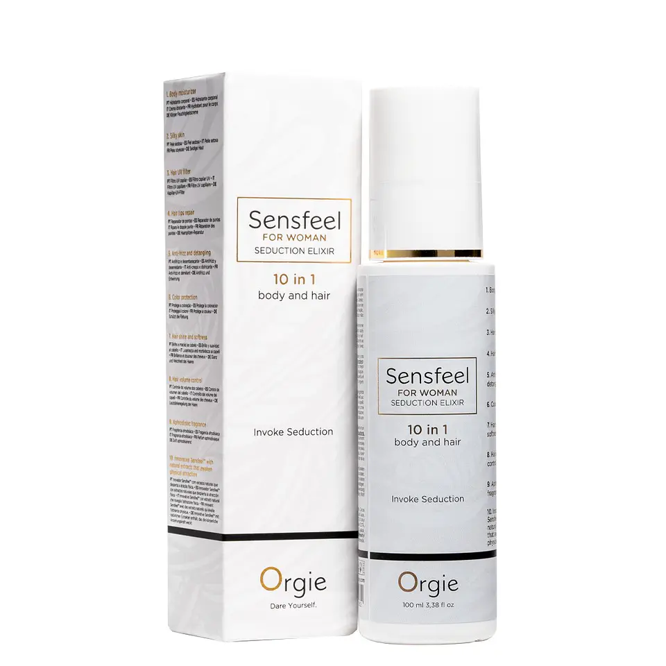 Loção 10 em 1 para Corpo e Cabelo com Feromonas Sensfeel for Woman 100ml Orgie 6