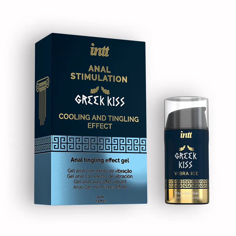 Gel de Massagem Anal com Efeito de Vibração Greek Kiss Intt 15ml 1
