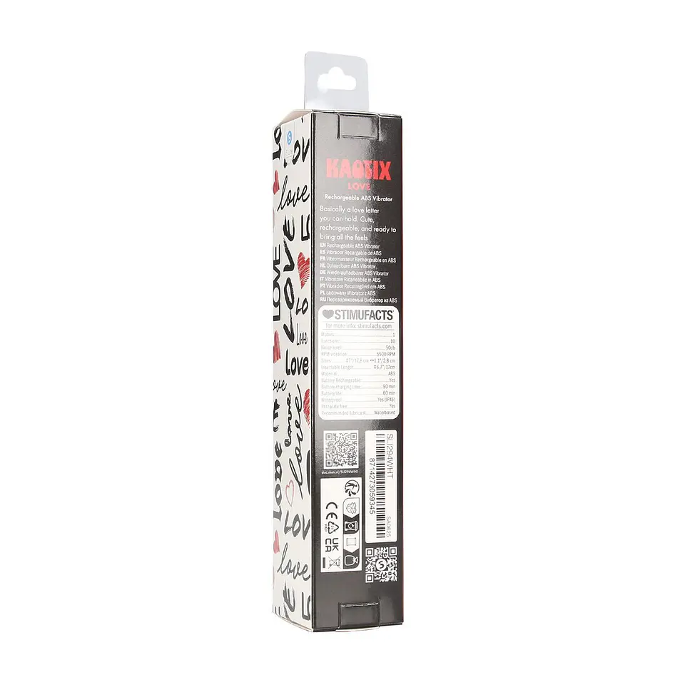 Vibrador Recarregável Kaotix Love Branco S-Line 3