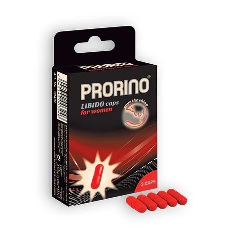 Cápsulas Estimulantes Prorino Libido Caps para Mulher 5 Cápsulas