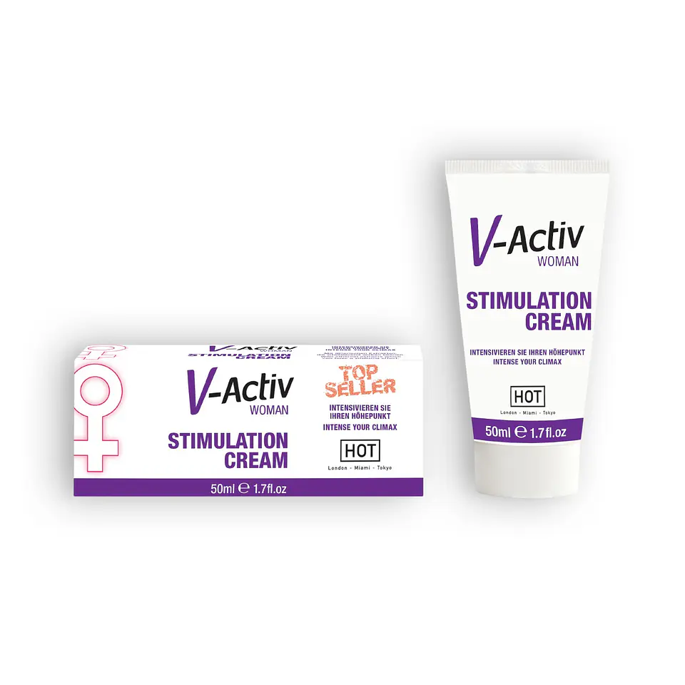 Creme Estimulante Feminino V-Activ 50ml Hot™ 1