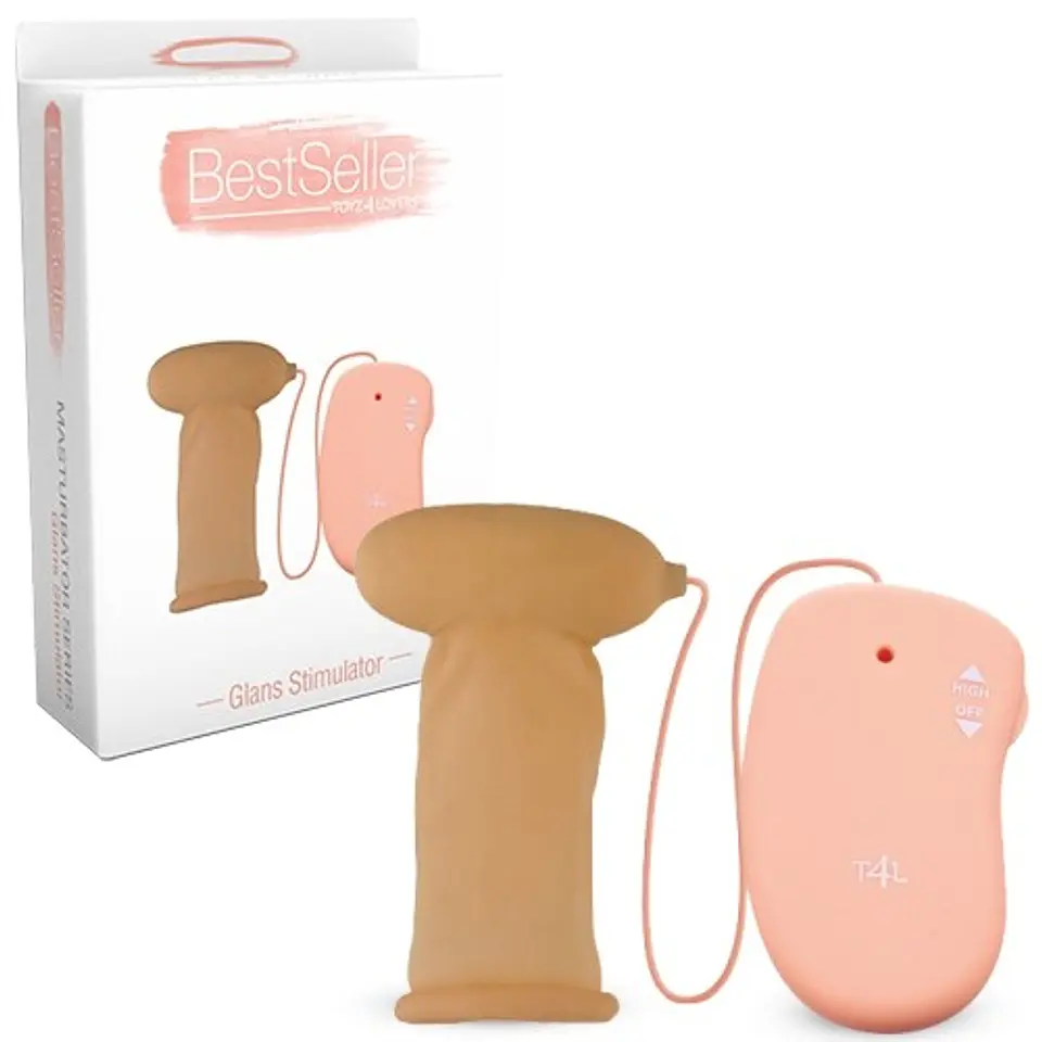 Manga para o Pénis com Vibração Bestseller Glans Stimulator Toyz4lovers 2