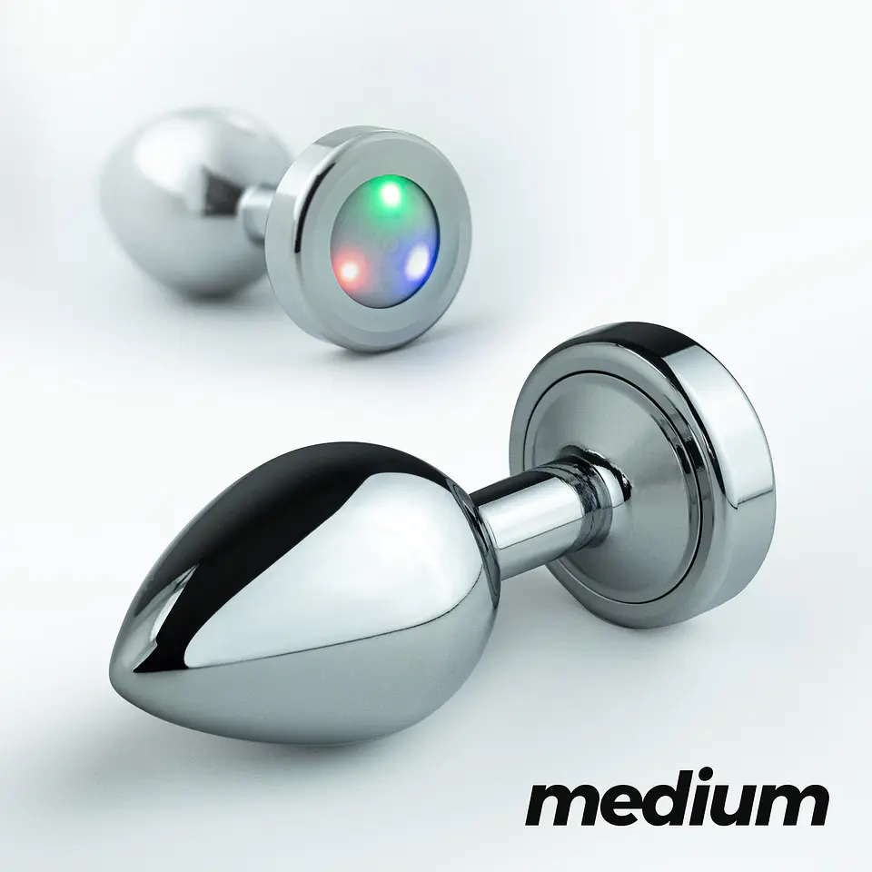Borealis Plug Anal Médio com LED Crushious 1