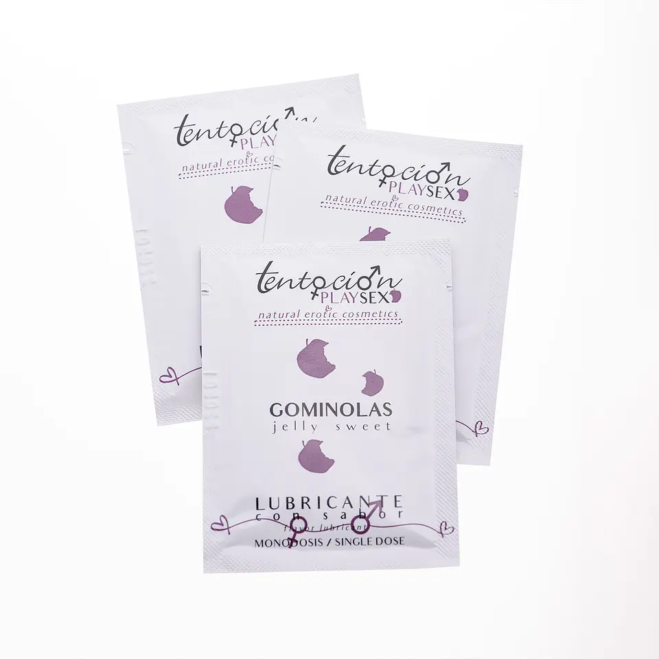 20 Monodoses de Lubrificante com Sabor a Gomas 5ml Tentación Play Sex 1