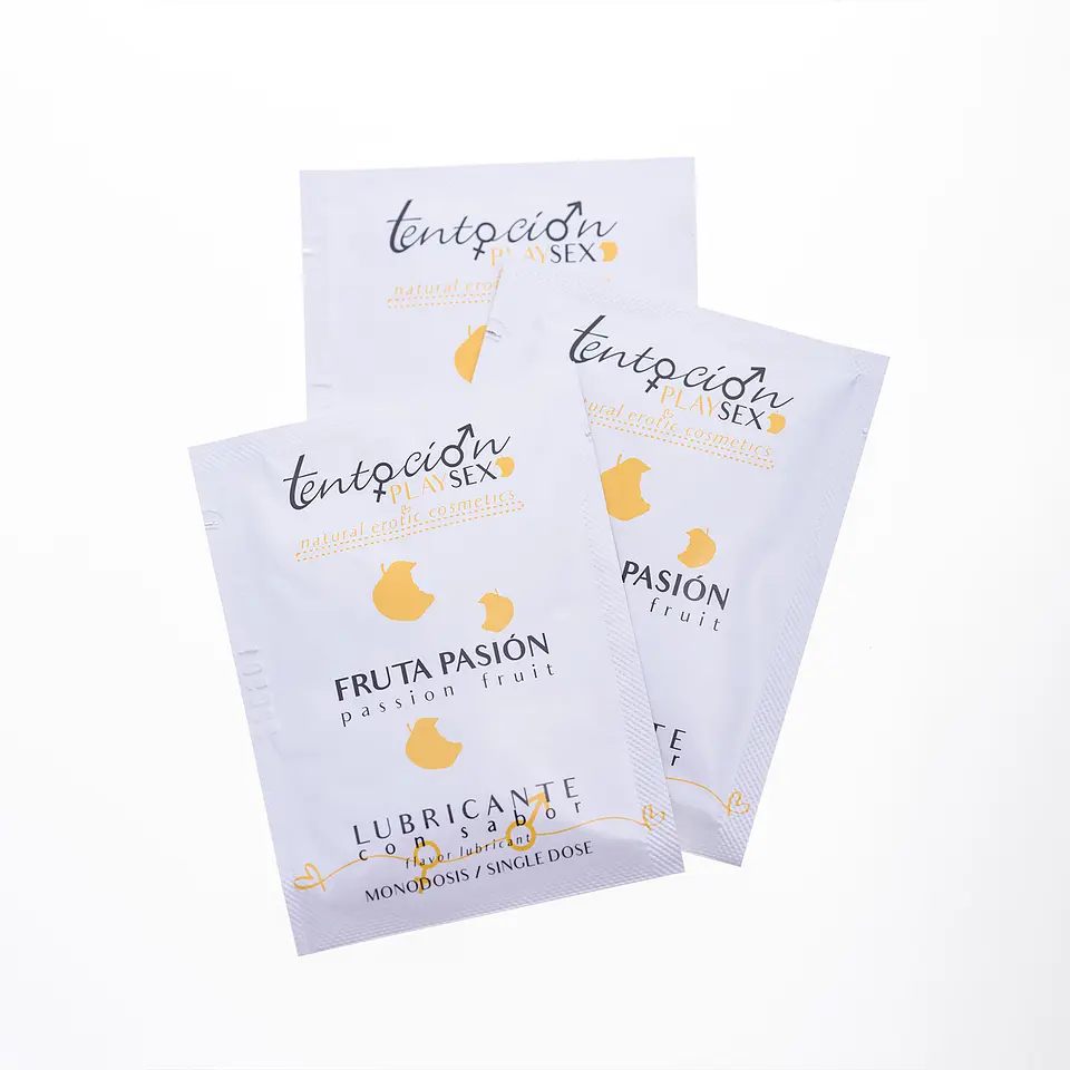 20 Monodoses de Lubrificante com Sabor a Maracujá 5ml Tentación Play Sex 1