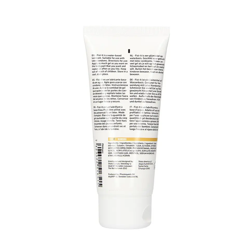 Lubrificante para Fisting Numbing 3.4 Fl Oz 100 ML Fist It 2