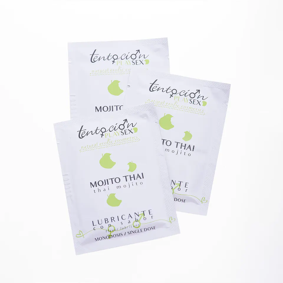 20 Monodoses de Lubrificante com Sabor a Mojito Thai 5ml Tentación Play Sex 1