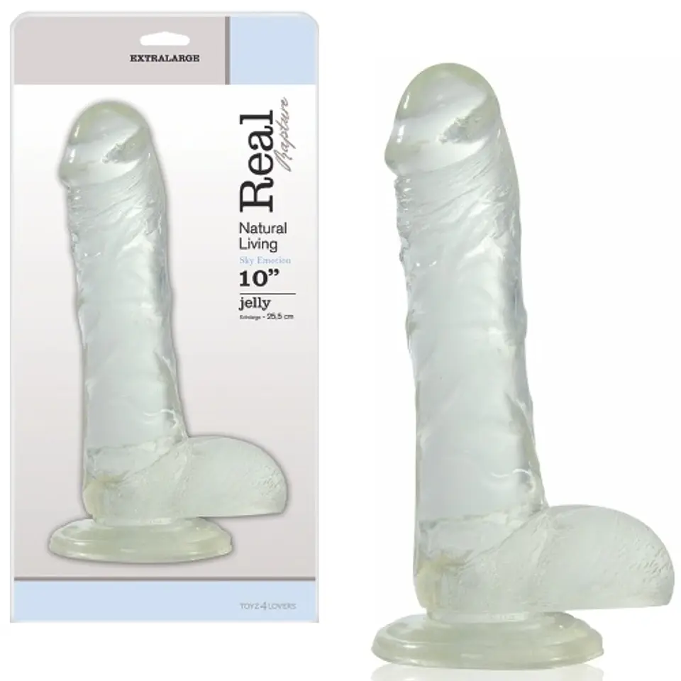 Dildo Real Rapture Sky Emotion 10'' Transparente Toyz4lovers 2