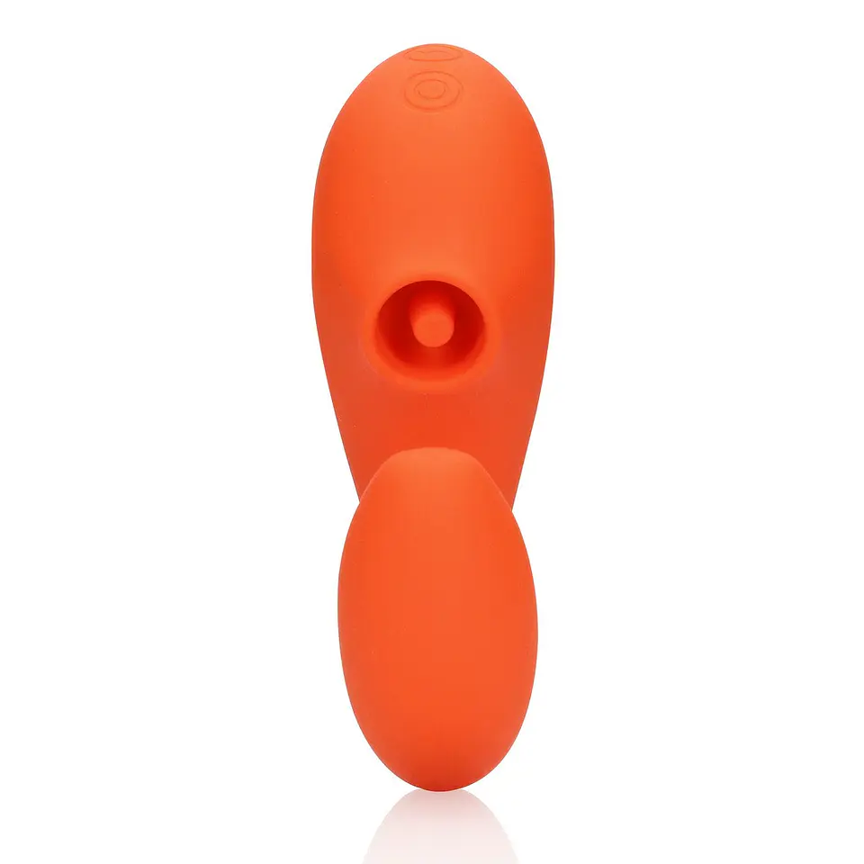 Vibrador G-Spot Vibrator with Clitoral Pulse Wave Untamed Orange Loveline 5