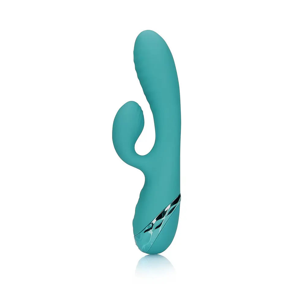 Vibrador Coelho Insuflável Peacock Blue Loveline 6