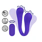 Vibrador Flexível com Comando Dual-Ended Bendable Roxo Loveline - Thumbnail 1