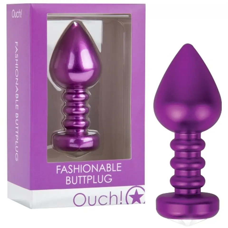 Plug Anal Fashionable Buttplug Roxo Ouch! 2
