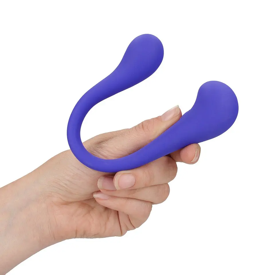 Vibrador Flexível com Comando Dual-Ended Bendable Roxo Loveline 5