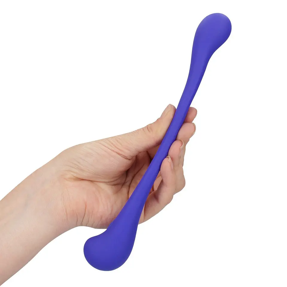 Vibrador Flexível com Comando Dual-Ended Bendable Roxo Loveline 6