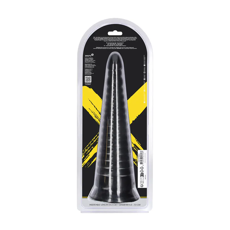 Plug Anal Twisted Vortex 30 CM Black Ouch! 3