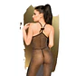 Camisa de Noite e Tanga Love On Fire Penthouse Preta - Thumbnail 2