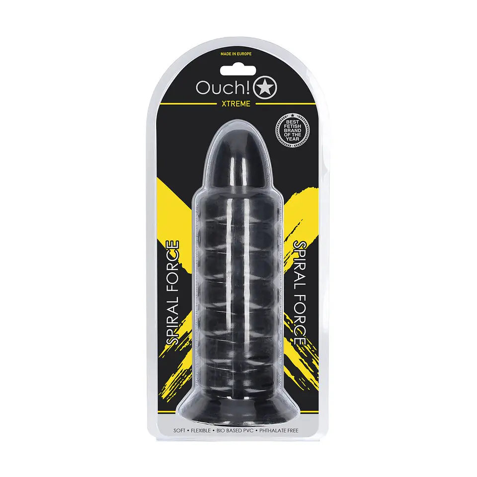 Plug Anal Spiral Force 23.5 CM Preto Ouch! 2