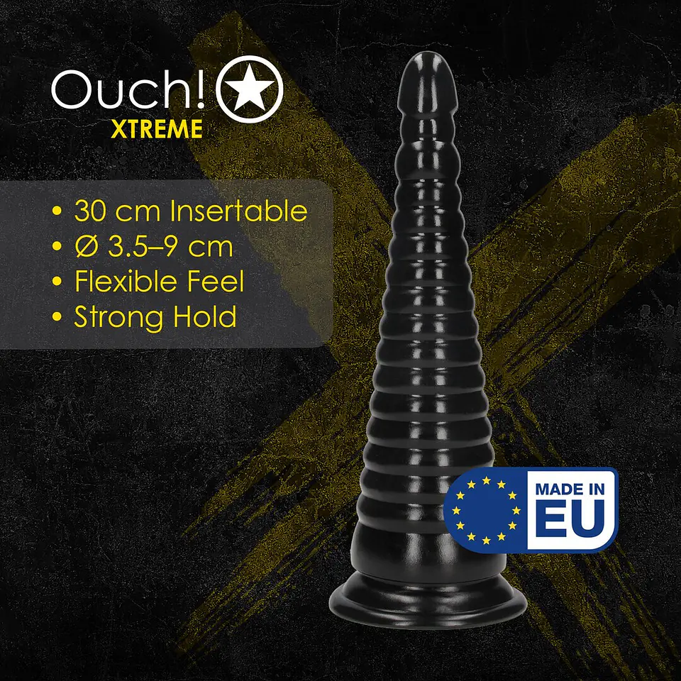 Plug Anal Twisted Vortex 30 CM Black Ouch! 4