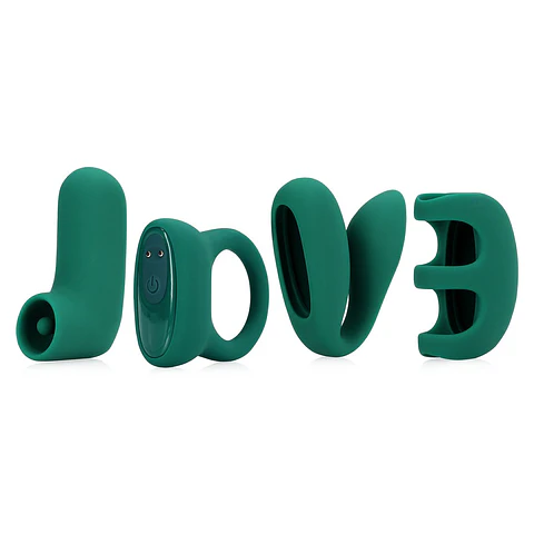 Conjunto de Bala com 4 Acessórios Love' (S)explore Verde Loveline