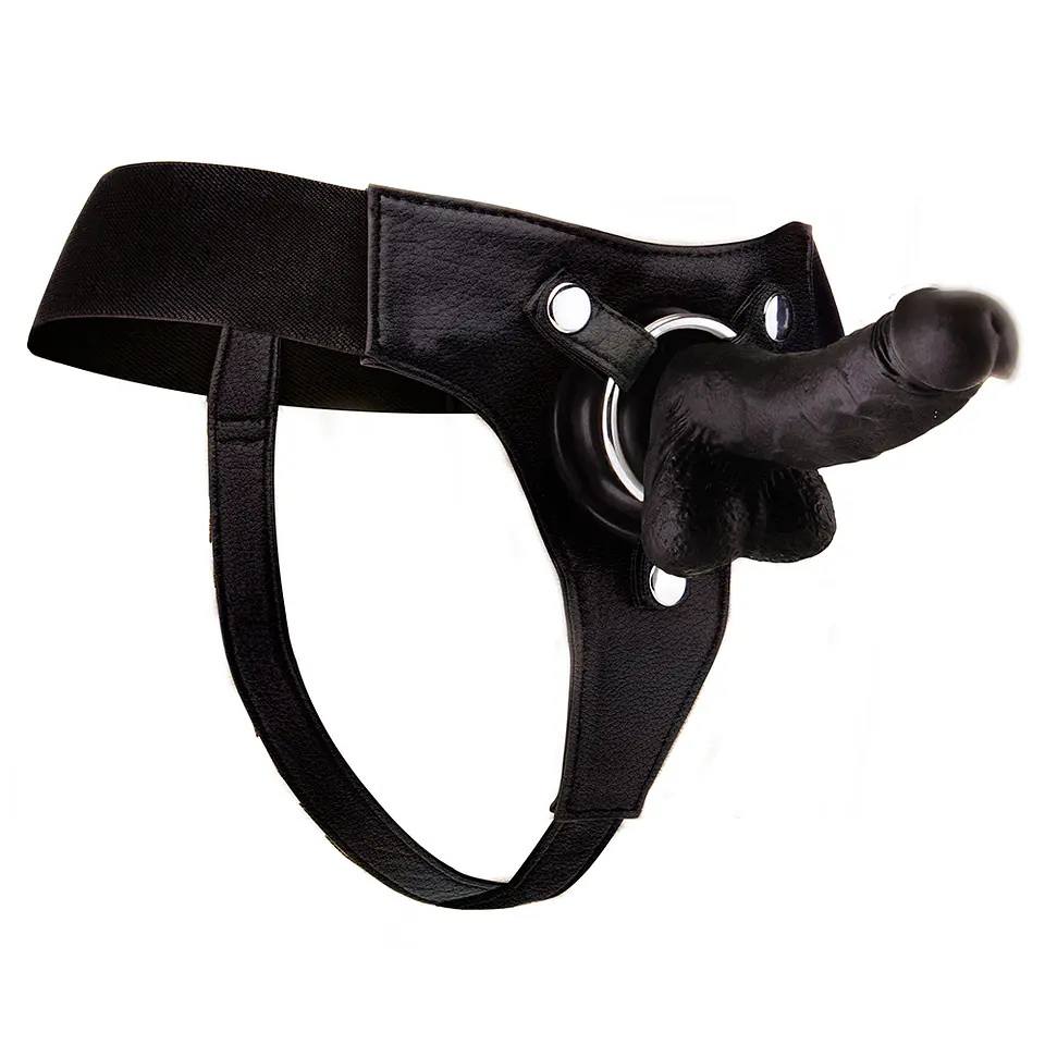 Strap-On Realista de Couro Ouch! 7 Polegadas 6