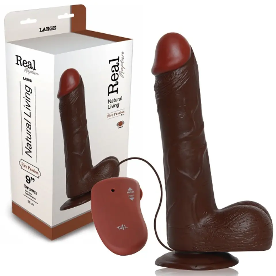 Vibrador Realístico Real Rapture Fire Passion 9'' Negro Toyz4lovers 2