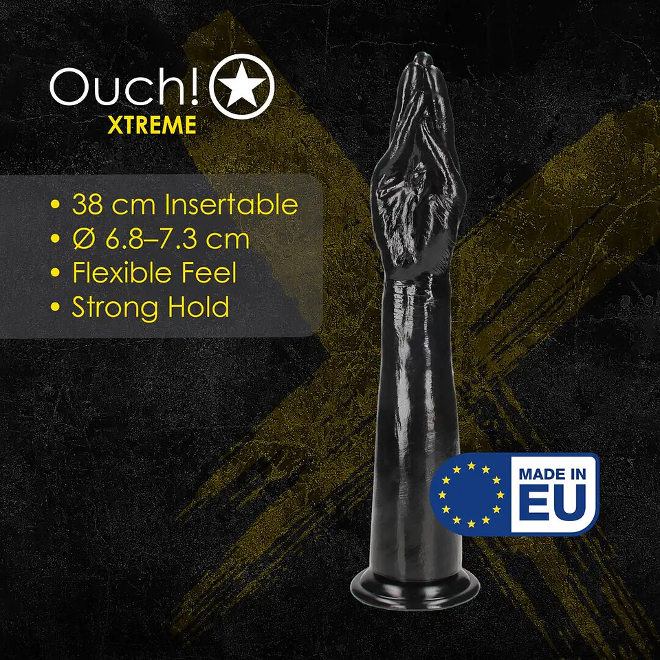 Dildo em Formato de Antebraço Helping Hand 38 CM Preto Ouch! 5