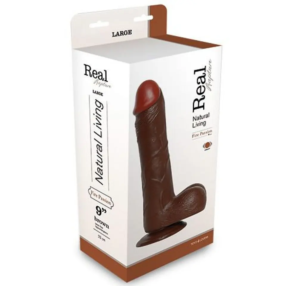 Vibrador Realístico Real Rapture Fire Passion 9'' Negro Toyz4lovers 3