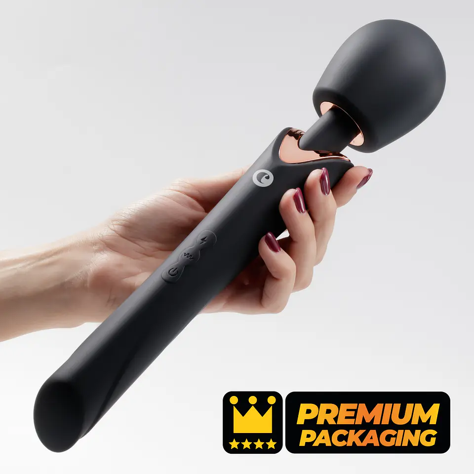 Holly Massajador Varinha Recarregável Preto Crushious 1