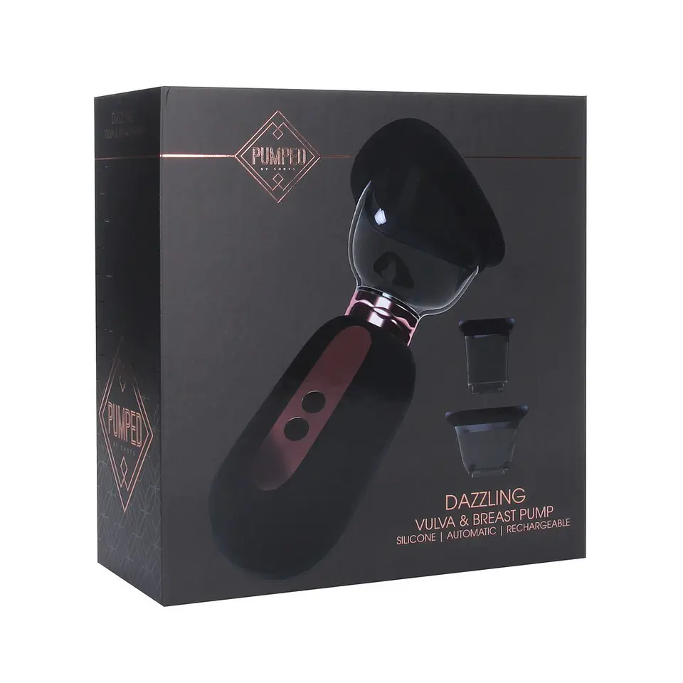 Bomba para Vulva e Seios Dazzling Preta Pumped 2