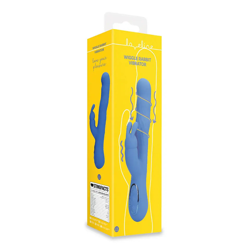 Vibrador Wiggle Rabbit Jetset Blue Loveline 2