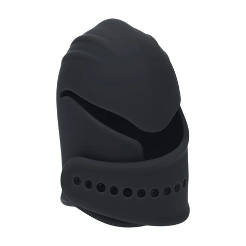 Estimulador de Glande Ajustável em Silicone com Vibração Preto Levelz