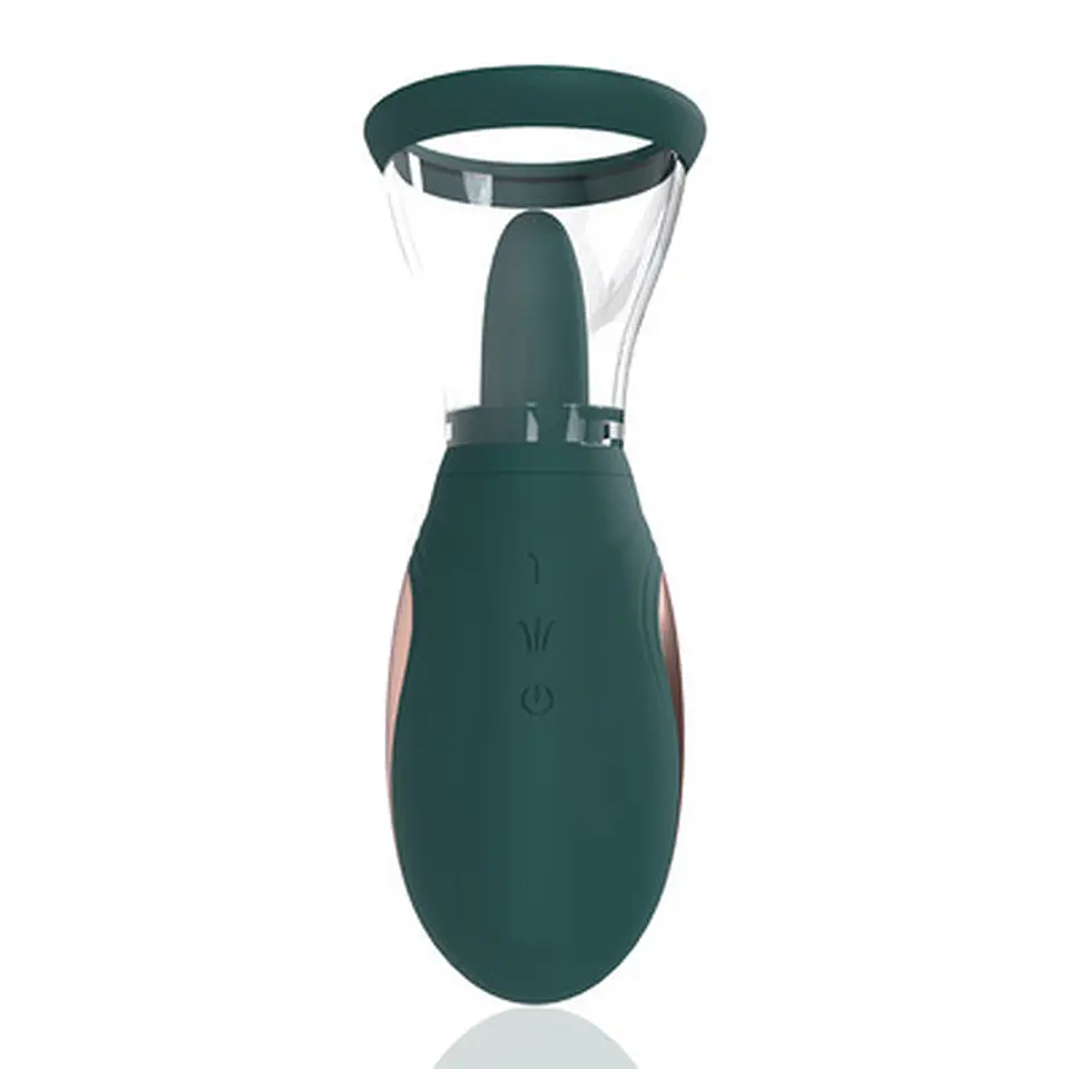 Bomba Recarregável para Vulva e Seios Enhance Forest Green Pumped 1