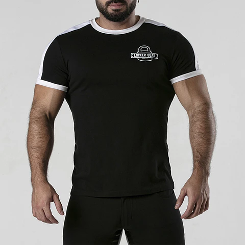 T-Shirt Padlock Preta Locker Gear
