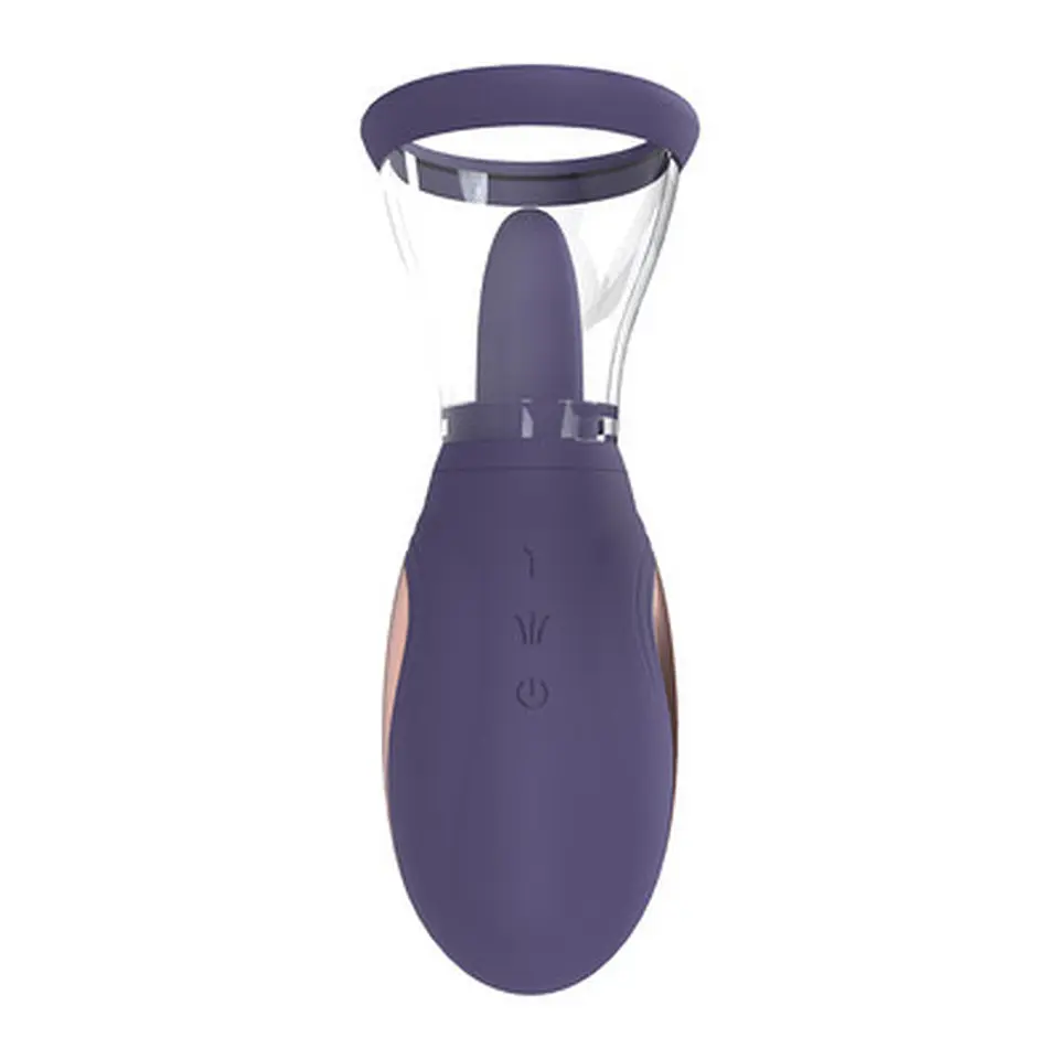 Bomba Recarregável para Vulva e Seios Enhance Roxo Pumped 1