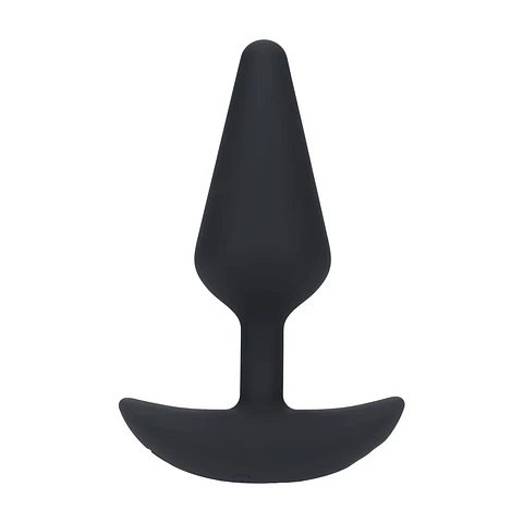 Plug Anal Clássico em Silicone com Vibração M Preto Levelz