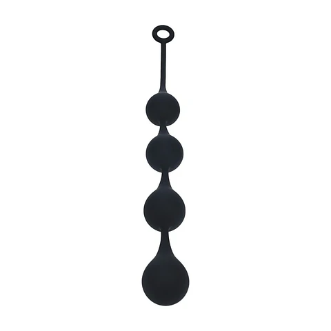 Bolas Anais de Silicone em Forma de Gota de Àgua XL 50mm Pretas Levelz
