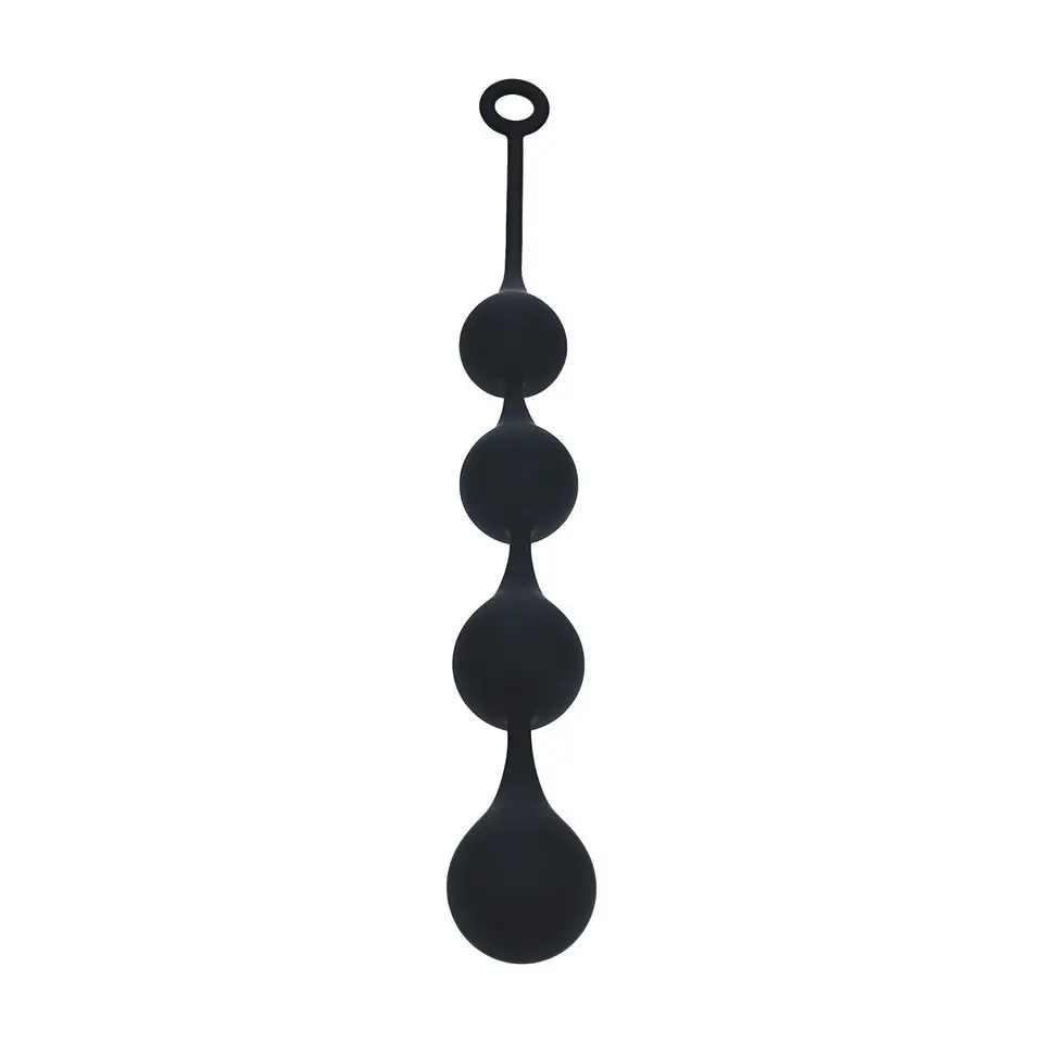 Bolas Anais de Silicone em Forma de Gota de Àgua XL 50mm Pretas Levelz 1