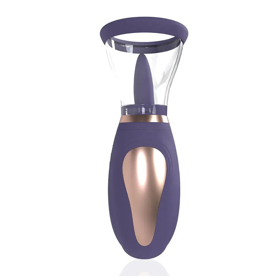 Bomba Recarregável para Vulva e Seios Enhance Roxo Pumped 4