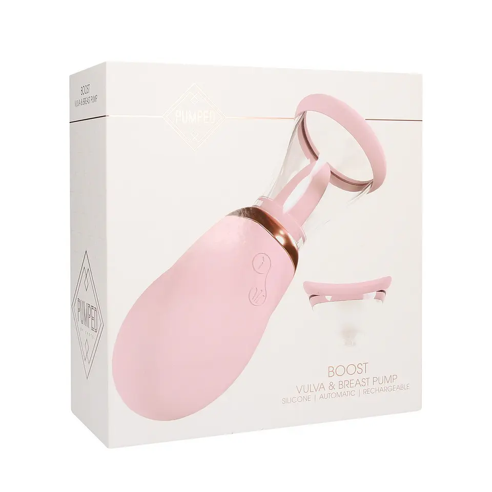 Bomba Recarregável para Vulva e Seios Boost Rosa Pumped 2