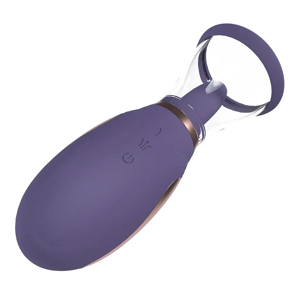 Bomba Recarregável para Vulva e Seios Enhance Roxo Pumped 5