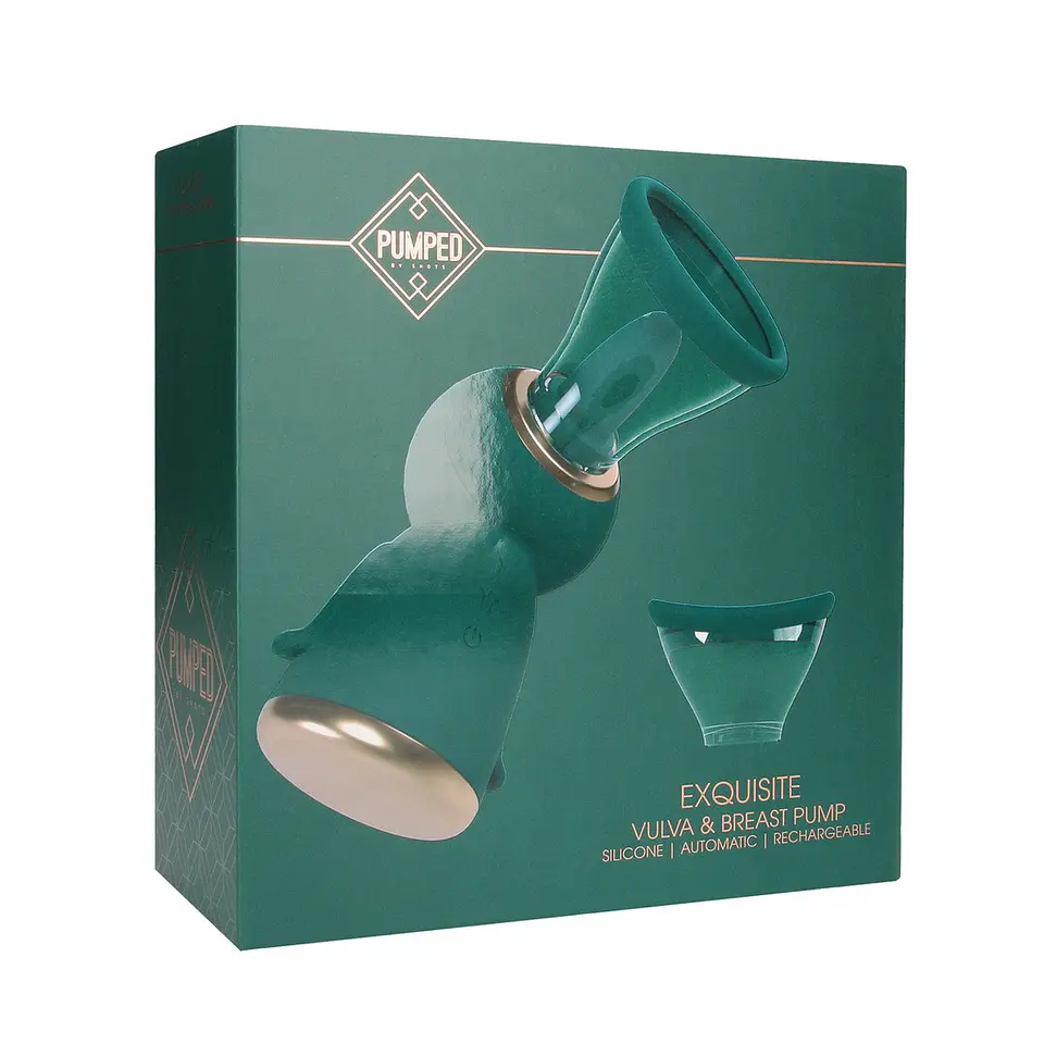Bomba para Vulva e Seios Exquisite Forest Green Pumped 2