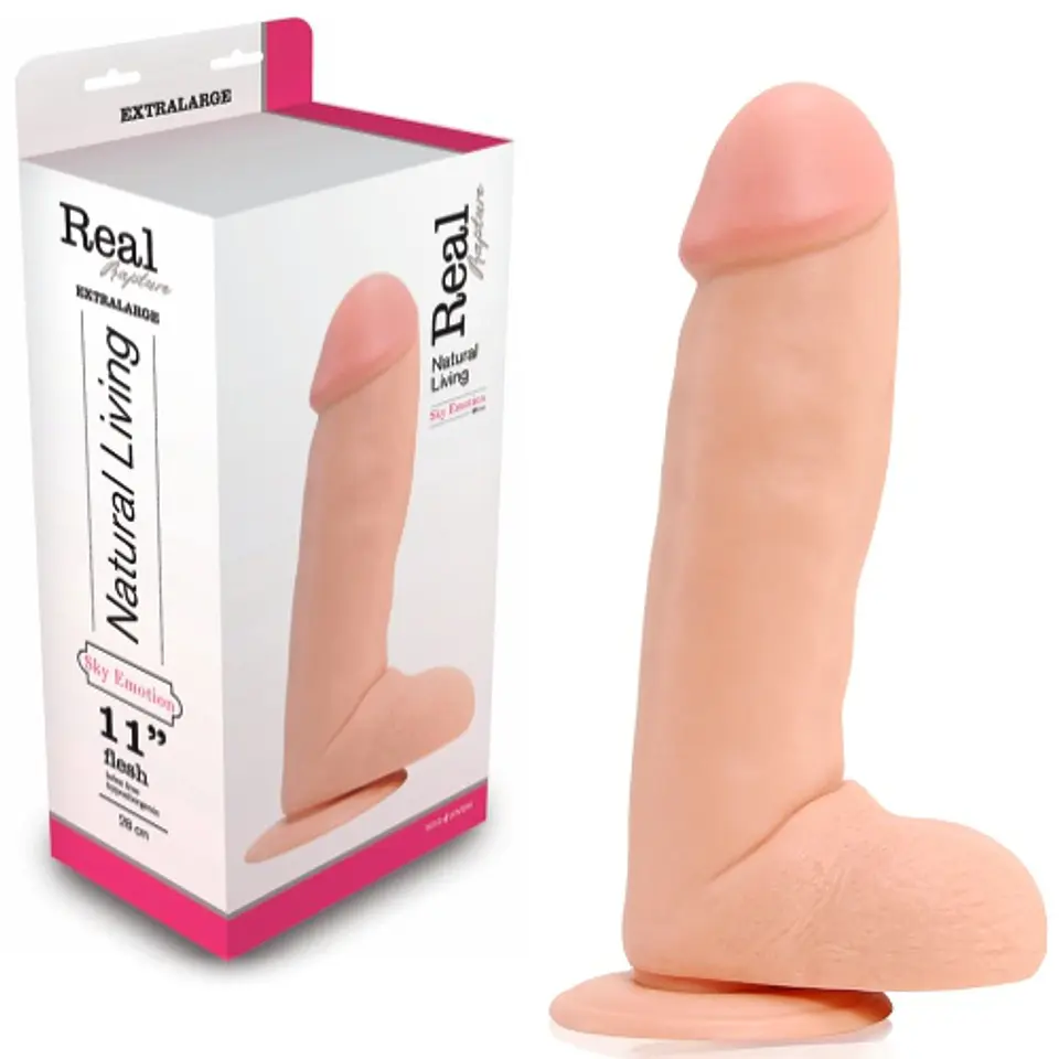 Dildo Realístico Real Rapture Sky Emotion 11'' Branco Toyz4lovers 2