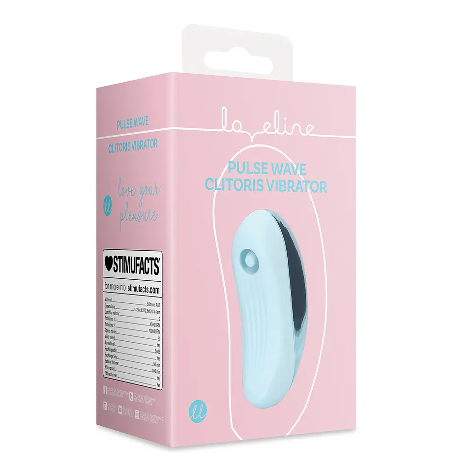 Estimulador Pulse Wave Clitoris Vibrator Arctic Blue Loveline 2