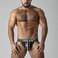 Jockstrap Massive Rude Locker Gear Branco - Thumbnail 1