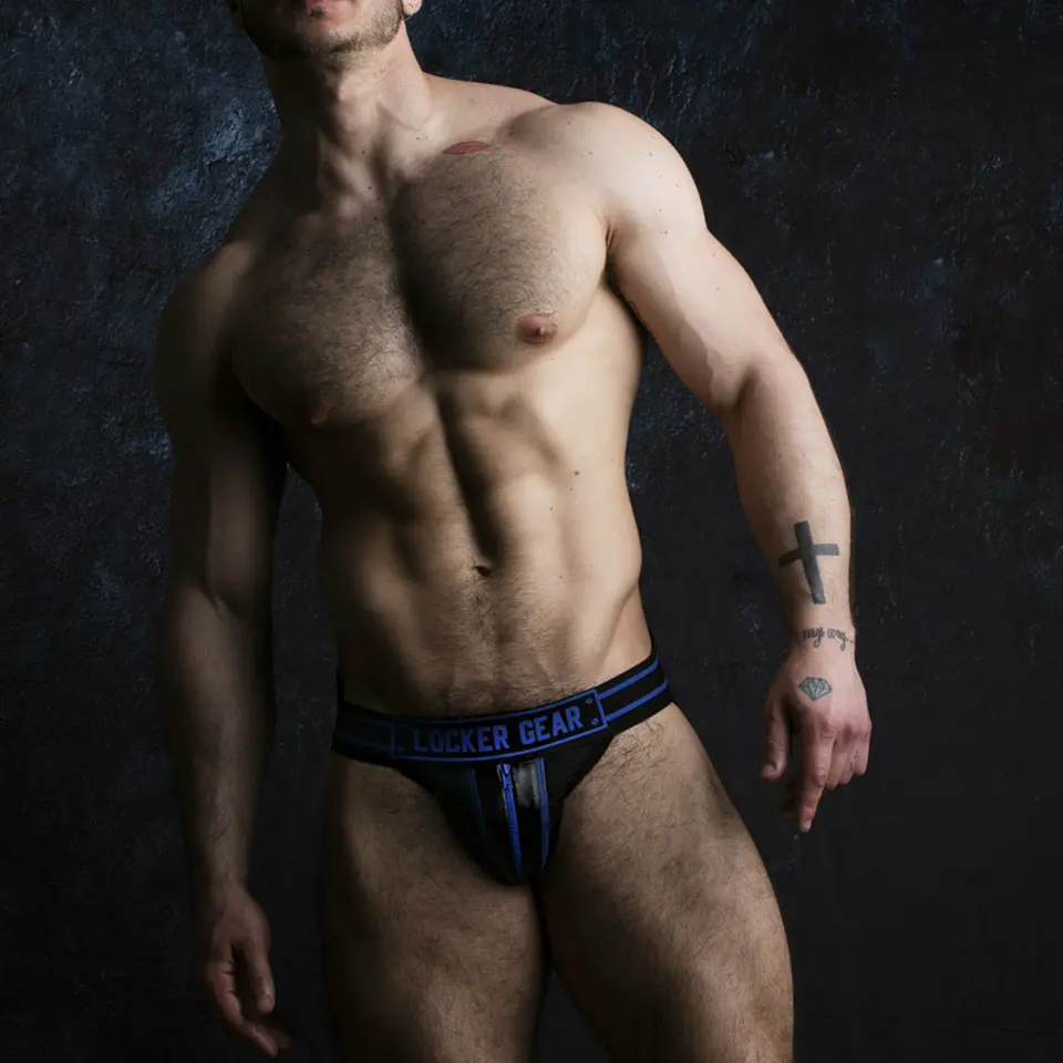 Jockstrap Massive Rude Locker Gear Azul 4